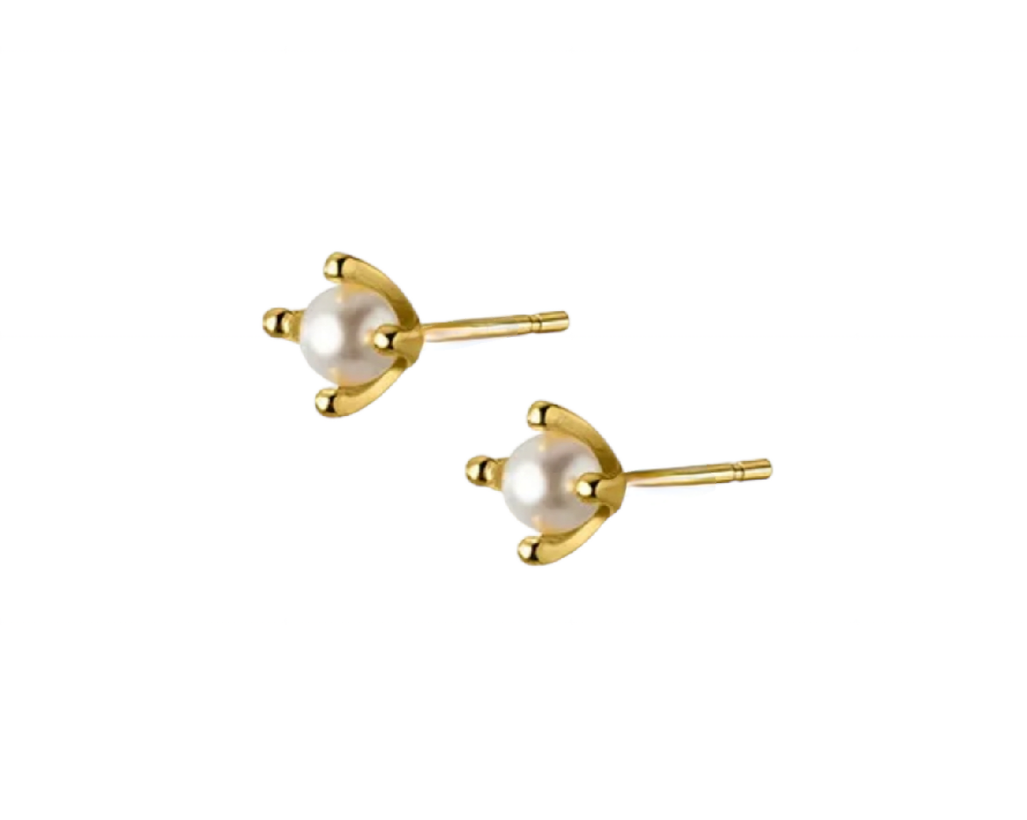 boucles d'oreilles en or blanc et jaune 18 carats et 2 perles naturelles d'Australie 9mm