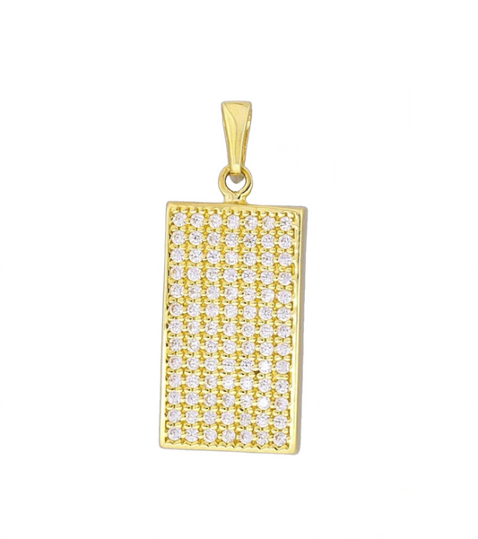 pendente  in oro giallo 18k  e diamante naturale 1,00 ct