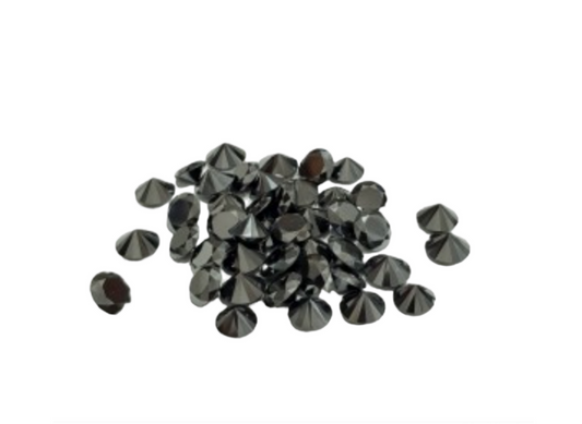 loose natural black diamonds from 1mm to 3mm