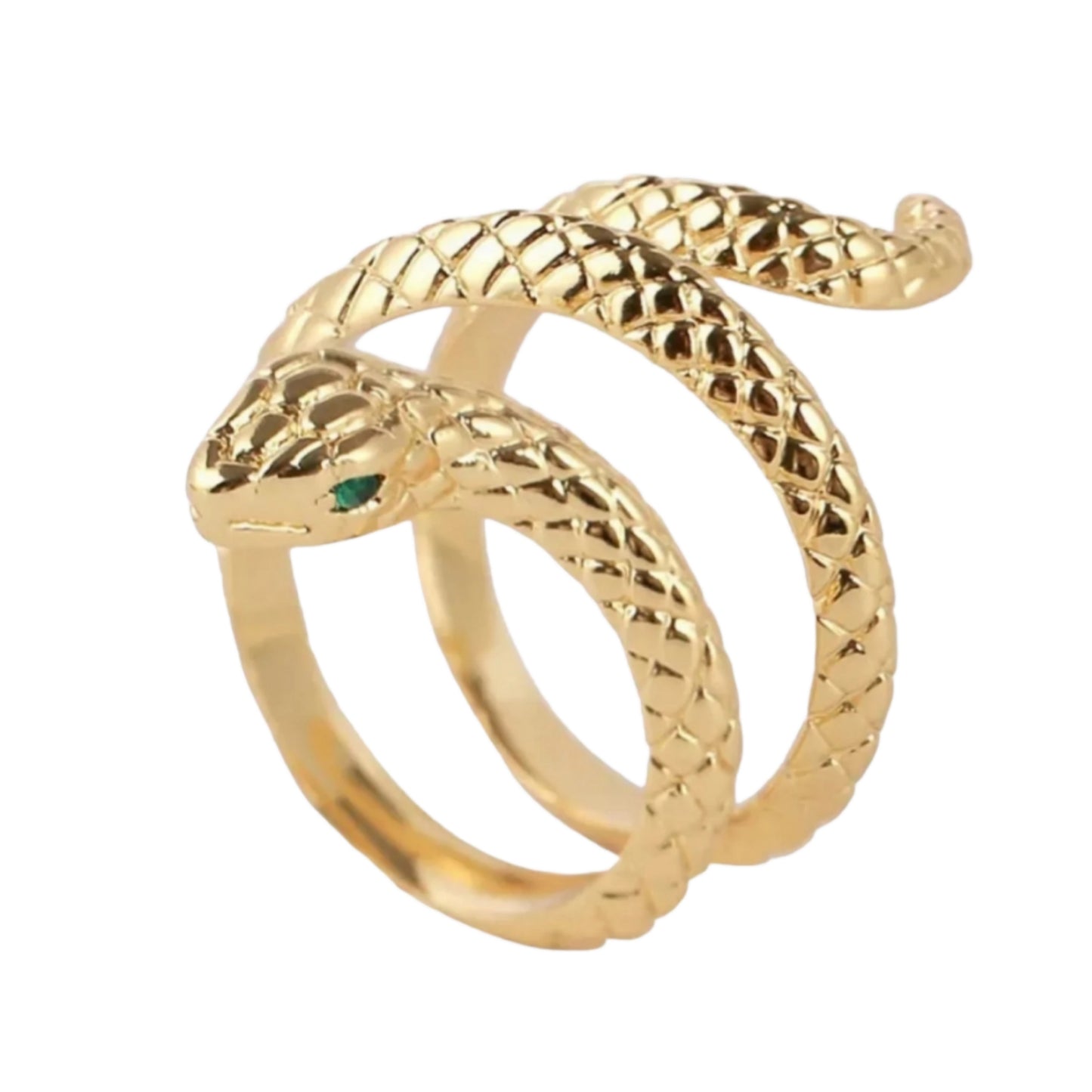 snake model ring in 18k 750 yellow gold