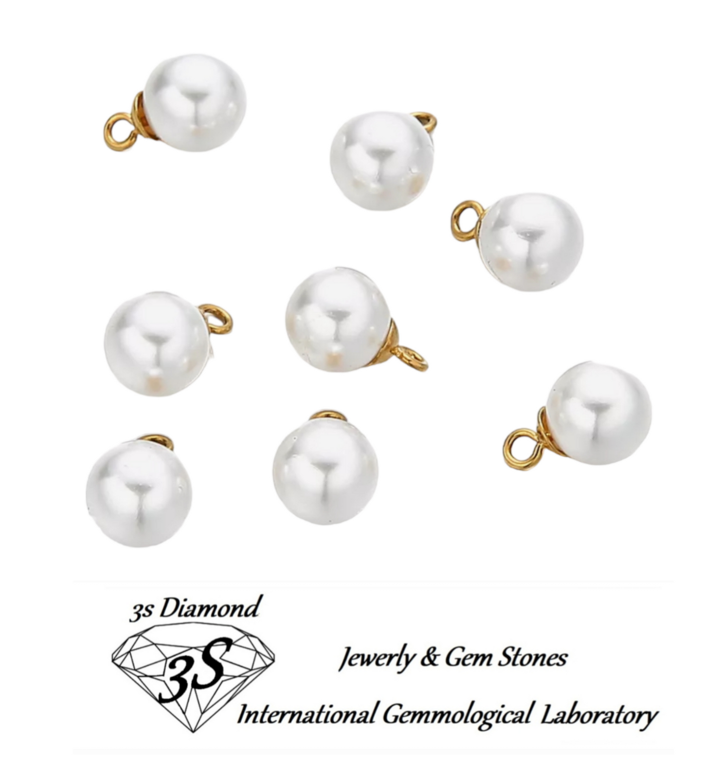 pendentif en or blanc avec perle naturelle australienne de 9 mm