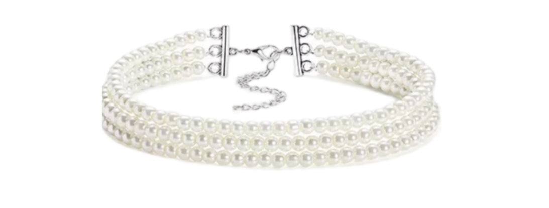 bracelet in 18k white gold and natural pearl in various models